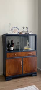 Art deco Drinks Cabinet/Display/Glass Cabinet/Curiosity/Bar vintage