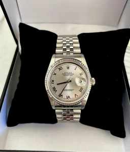 Rolex Datejust Silver Mens Watch - 16234