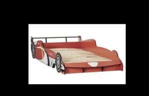 SOLD PENDING P/UP - Kids Racing Car Bed - Excellent condition 