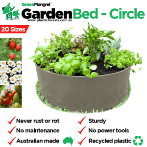 Garden bed kit made from recycled plastic - Australian Made