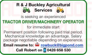 Tractor operator