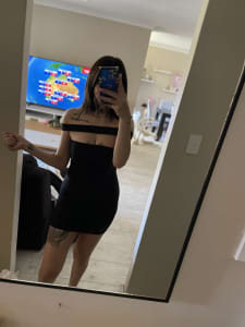 Missguided black mini dress size 4