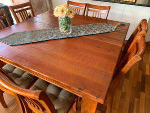 hawaii 8 piece dining set orange