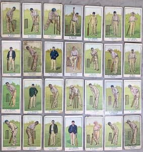 28 x WILLSs AUSTRALIAN CLUB CRICKETERS 1905/06 - BLUE BACK cards