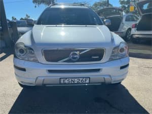 2014 Volvo XC90 P28 MY14 R-Design Geartronic White 6 Speed Sports Automatic Wagon