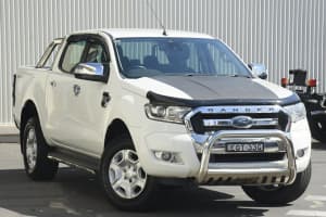 2015 Ford Ranger PX MkII XLT Double Cab 4x2 Hi-Rider White 6 Speed Manual Utility