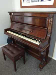 Beale Piano Parlour Semi Grand Upright Piano circa 1909