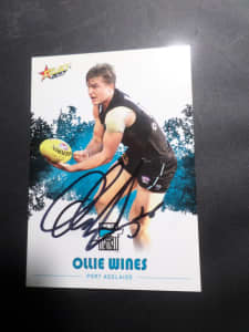 OLLIE WINES PORT ADELAIDE POWER AUTO.2017 SELECT AFL CARD-MINT 