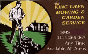 King lawn mowing and garden maintenance service