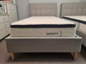 King Single Bed & 5 Star Mattress. 18 months old. Exc Cond - Warranty