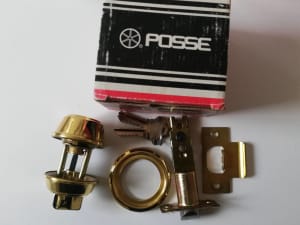New Brass deadbolt lock
