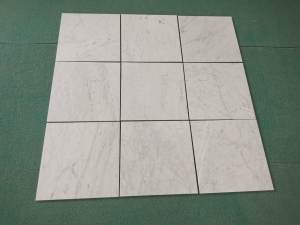 Italian Carrara White honed marble tiles 610x610x10mm