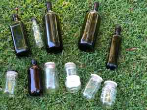 Free glass olive oil bottles and jars