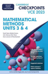 Wanted: TEXT BOOK I CHECKPOINTS Maths Methods Units 3 & 4 2023 - exc cond