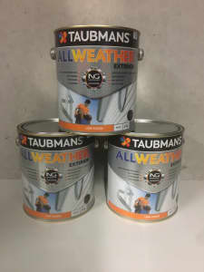 🔥 NEW - 2L TAUBMANS ALLWEATHER EXTERIOR LOW SHEEN WHITE PAINT