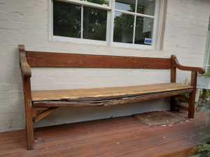 FREE Old wooden church pew
