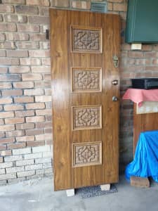 solid decorative front door