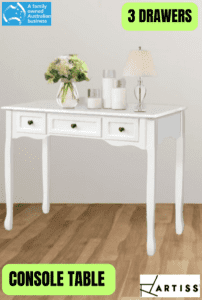 Console Table Hallway Side French Drawer White - Pickup / Delivery