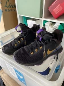 Shoes Lebron Witness Purple and Gold size 8 shoes