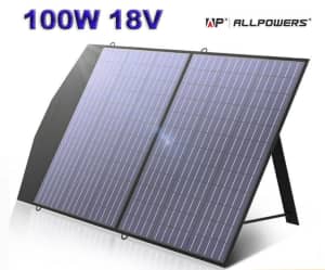 100W 18V Foldable Solar Panel Portable Solar Charger for Power Station