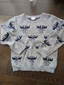 SEED - Cute Reindeer sweater size 7(Excellent used condition