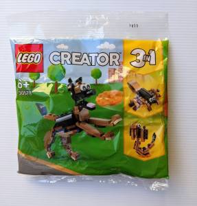 Lego German Shepherd NEW 30578 Creator 3 in 1 Polybag Retired