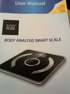 Smart scales with body analysis.