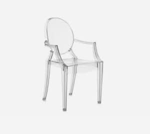 Replica Philippe Starck ghost chairs x 2
