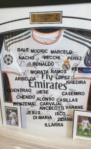 Real Madrid Team signed Jersey, Ronaldo 