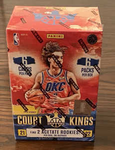 21-22 Court kings blaster box, NBA basketball cards 