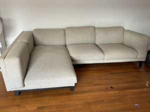 IKEA COUCH AND KING SIZE BED WITH MATTRESS