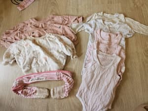 PURE BABY clothes bundle and scratch sleeve