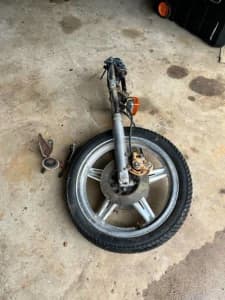 Honda CB650 front end Forks wheel and discs