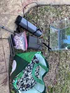 Fish tank filters and 20kg rocks