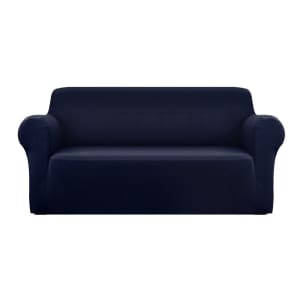 Artiss Sofa Cover Elastic Stretchable Couch Covers Navy 3 Seater...