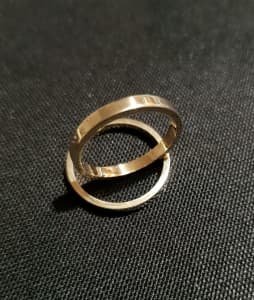 New Soild 9ct Wedding Band,Size O Unisex Band Ring.Gold Ring.