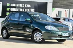 2003 Toyota Corolla ZZE122R Ascent Green 4 Speed Automatic Wagon