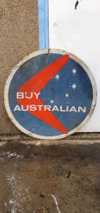 Buy Australian tin steel sign