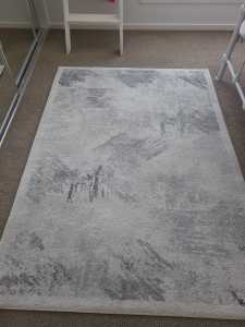 Patterned Grey Rug from Turkey