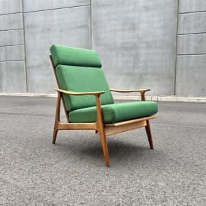 Mid century Parker Nordic rattan armchair Restored x2 available
