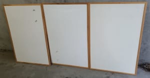 CHEAP 3x Wooden frame white board, 60x90cm, Carlton pickup