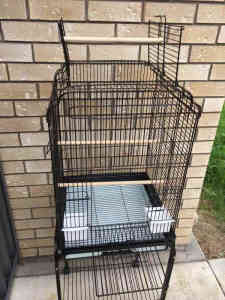 BRAND NEW Open roof cage drop down front $95, trolley extra