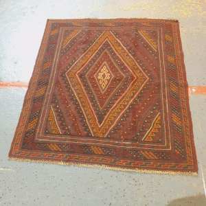 Mushwani kilim persian rug 134cm x 116cm hand made in Afghanistan 