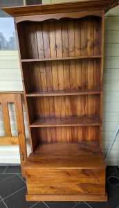 solid Book shelf with storage 