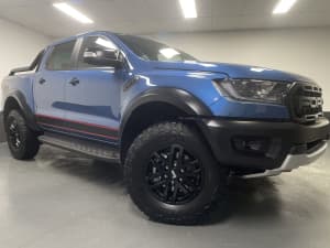 2022 Ford Ranger PX MkIII 2021.75MY Raptor X Pick-up Double Cab Blue 10 Speed Sports Automatic