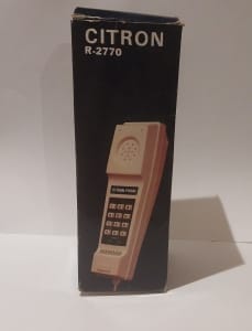 Vintage Citron Push Button Phone R-2770