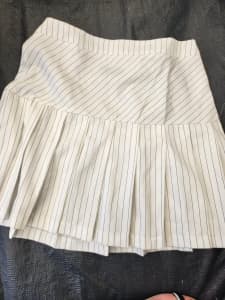 White stripe skirt n top