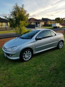 2003 peugeot 206cc convertible with rego 
