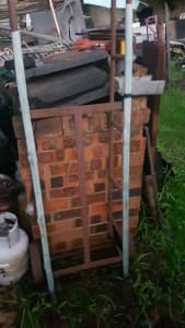 Antique baggage removalist trolley