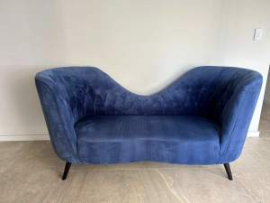 Blue 2 seater Sofa